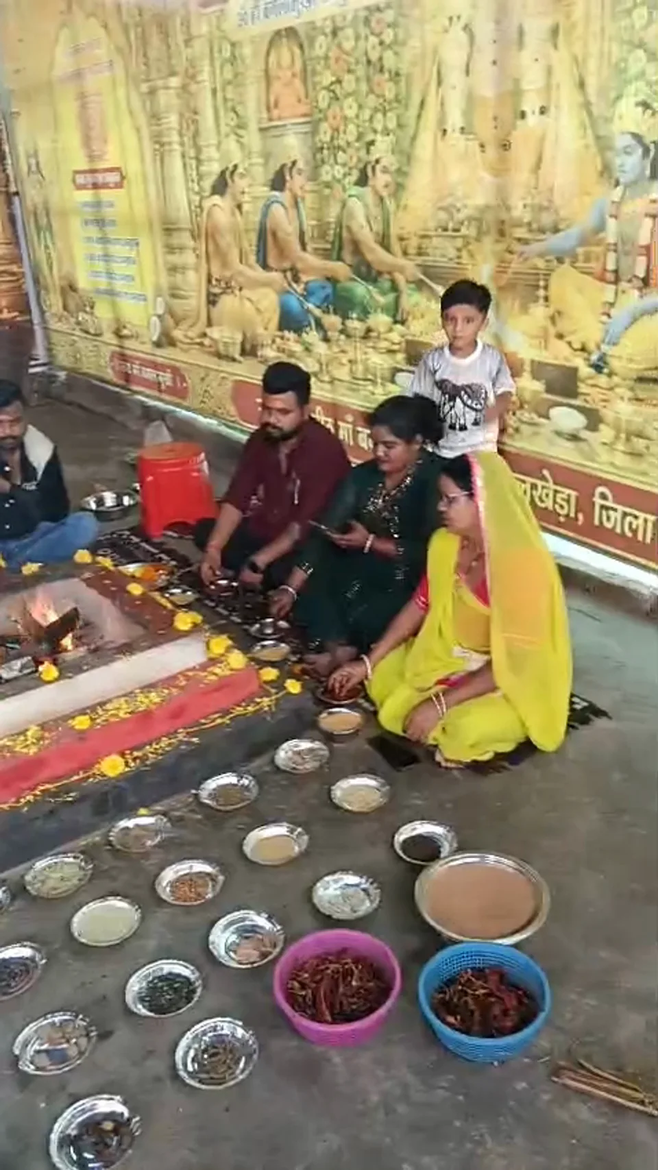 Hawan video at Nalkheda 1